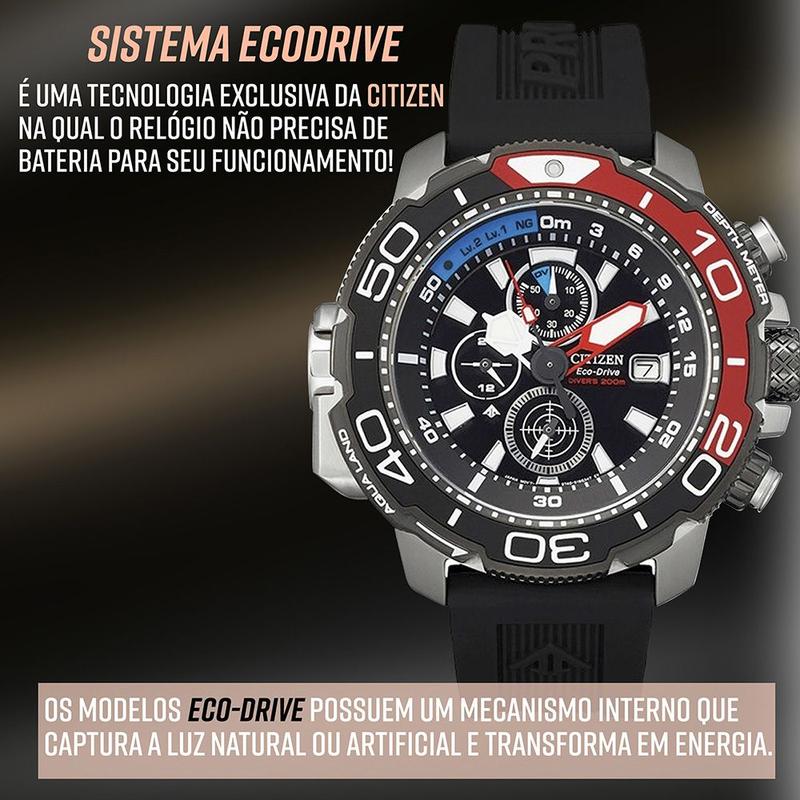 【HAMIRUTON 】PROMASTER AQUALAND Relógio Citizen Promaster Aqualand Masculino Preto Original